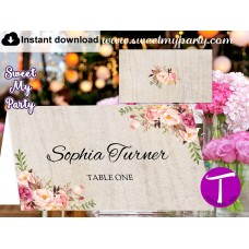 Boho Escort Cards template, Floral Place Cards template, (31) Boho Escort Cards template, Floral Place Cards template, (31)